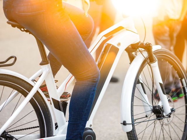 Electric bike being used in Dublin