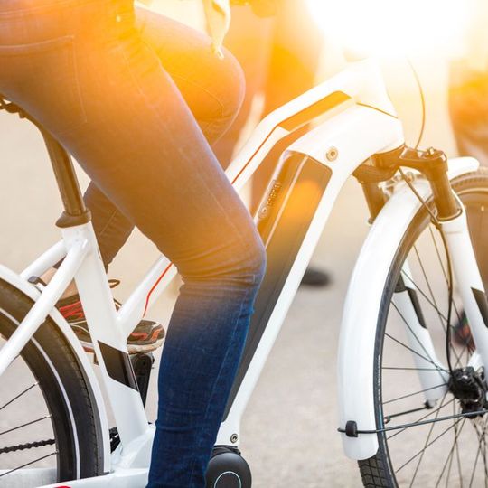Electric bike being used in Dublin